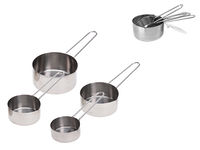 Set recipiente de masurare cu maner EH 4buc, inox