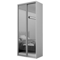 Шкаф Nex Home Dulap cu uși glisante, 100x60x220cm, Oglinda, Alb