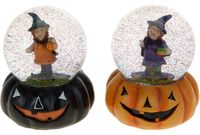 Сувенир Halloween Ведьма в шаре 11.5Х14.5сm