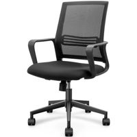 Fotoliu de birou Deli 4502 сетка и обивка, черное