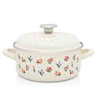 Cratiță Metalac 57060 Cratita emailata Fiorella 20cm, 2.75L, capac din metal