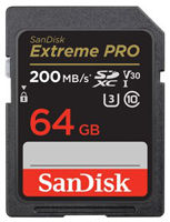 Cartela de Memorie Sandisk Extreme Pro Card SDXC UHS-I 64GB V30 200mb