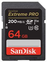 Карта памяти Sandisk Extreme Pro Card SDXC UHS-I 64GB V30 200mb