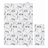 Аксессуар для пеленания Ceba Baby W-305-000-636 Saltea de infasat pliabila Raccoon, 60x40