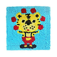 Набор для творчества New World B73 Tablou cu pompoane 30x30cm Tigru