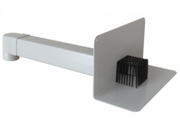 Парапетная воронка VC-PVC 100x100 для ПВХ-мембран с листвоуловителем и отводом
