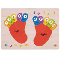 Головоломка Tooky Toy 12961 Вставка-пазл «Нога» 60610