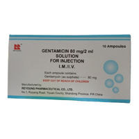 Gentamicina sol.inj. 80mg/2ml N10 China