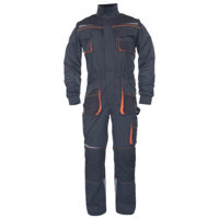 Спецодежда Cerva 03560023G30XX Комбинезон EMERTON STRETCH (цельный) Черный/Оранжевый (48)