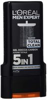 L’Oreal Men Expert Total Clean Carbon gel de dus corp, fata, par si gel pentru barbierit, 300ml
