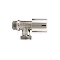 Robinet coltar cu ventil D. 1/2" x 3/4" FE/FE PN16 alama nichelata, pentru masina de spalat (H=78 mm)  ITAP