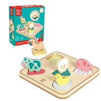 Головоломка Hape E8536 Puzzle cu animale Forme Geometrice