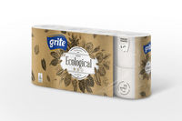 GRITE - Туалетная бумага Plius Ecological 3 слоя 8 рулона 14,85м