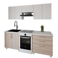 Мебель для кухни Smartex (30057) K2 220сm Alb+Stejar Deschis