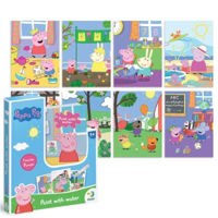 Set de creație Dodo 200443 Set de colorat cu apă Peppa, 8 pagini