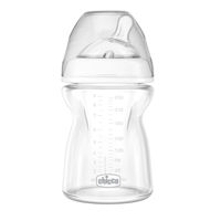 Biberon din sticla Chicco Natural Feeling cu tetina din silicon 250 ml