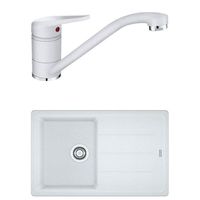 Мойка кухонная со смесителем Franke 114.0531.805 BFG 611-78 + Novara Plus Alb