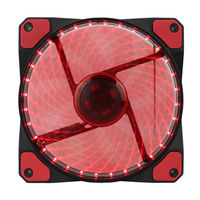 PC Case Fan GAMEMAX GMX-GF12R, 120mm, 23.4dB, 46.5CFM, 1100RPM, Hydraulic bearing, Red LED, 3&4 Pin