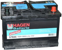 Автомобильный аккумулятор Hagen 57844 Starter