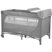 Манеж Kikka Boo 31003010124 Medley Plus Grey, pliabil cu 2 niveluri