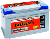 Автомобильный аккумулятор Taifun 74 AH 660A (277x175x191)