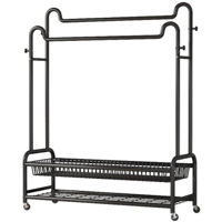 Cuier pentru haine miscellaneous RM54 Suport pentru haine 120x45x170cm, metal negru