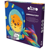 Набор для творчества Okto 25028 Tablou 3D pe numere din plastilină aerată Air Clay 24x24cm: Vidră