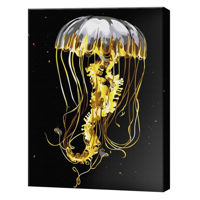 Tablou pe numere BrushMe BSB0001 Pictura pe numere 40x50cm Black Eco Meduza