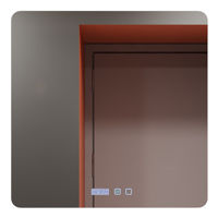 Oglindă baie Bayro Moon 600x600 LED touch нейтральный c подогревом, часами и термометром