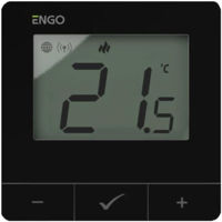 Термостат ENGO Controls E25-BATB prin internet ZigBee/Wireless cu baterie, black