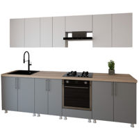 Мебель для кухни Smartex (30116) K3 280сm Alb+Grafit