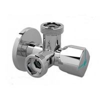 Baterie lavoar Arco 38921 Robinet coltar nichelat, Ø1/2"Mx3/4M, A80 Twin (CQ4107)