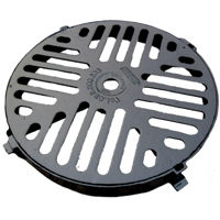 Аксессуар для дома Uniplast 16013 Сapac rotund ventilat din fonta cu rama D.520 B125 (450x520x20 mm)