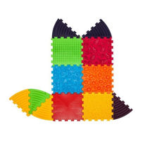 Коврик игровой Ortek 12731 Коврик-пазл ортопедический -массажный Набор 6+6 эл. Треугольники