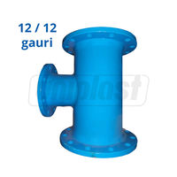 Teu fonta cu flanse  D.300 PN10 L=680 mm (12 gauri)  BLUCAST