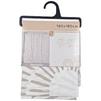 Занавеска для ванной Tendance 56228 Штора для душа Ethnic 180x180 см, ЭВА