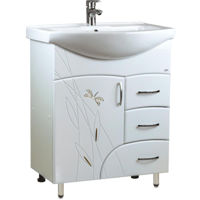 Dulap pentru lavoar Mashtab 11628 Stuff cu 3 sertare 75cm Alb