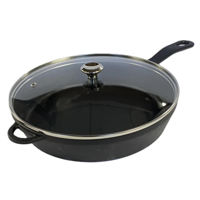 Tigaie Voeux Kitchenware ST-192 Tigaie din fontă Elegance, 28cm + capac sticlă