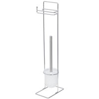 Аксессуар для туалета Bisk 07559 Suport stationar perie wc (crom) cu doua cuiere