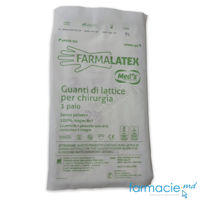 Manusi sterile latex Farmalatex fara talc marimea 7,5 N2 (TVA8%)