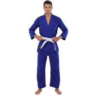 Одежда для спорта SUHS 12144 Синее хлопковое кимоно для дзюдо, 170 см, 450 г/м2 CO-7697
