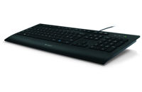 Keyboard Logitech K280e, Low-profile, Quiet typing, Spill-resistant, Palm rest,FN key,US Layout, USB
