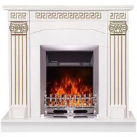 Șemineu electric ArtFlame Calisto & Galileo silver, 1020x1100x300 mm, Alb