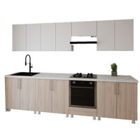 Мебель для кухни Smartex (30123) K3 300сm Alb+Stejar Deschis