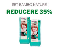 1 Set 2 pachete Scutece-chiloțel Bambo Nature 5, 12-18 kg, 38 buc