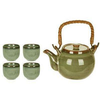 Набор посуды Promstore 47400 Набор чайный керамика: заварник 700ml, чашки 4шт 90ml