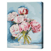 Картина по номерам BrushMe BS54284 Pictura pe numere 40x50cm Eco Bujori in vaza. Iryna Ponna