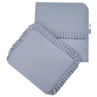 Аксессуар для колясок Feedo 205215 Set pentru carucior si pat cu dantela Pastel Blue, 30x35, 85x75 cm