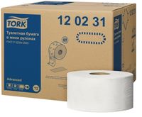 Tork туалетная бумага в мини-рулонах T2, 2сл., 170м*9.7cм, 1214/12, Белая, Advanced