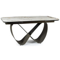 Стол Signal Infinity Ceramic 160(240)*95 bialy/brazowy